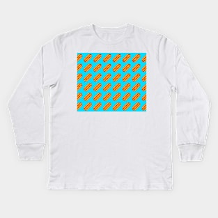 Hot Dog Pattern Kids Long Sleeve T-Shirt